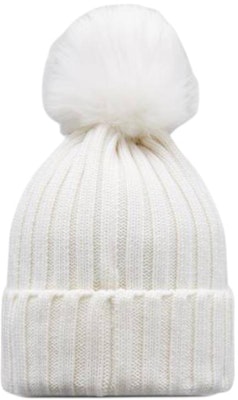 (Women) Moncler White Merino Wool Beanie with Pom-Pom Decoration. J20933B00027M1131034 Lookbook (Women) Moncler White Merino Wool Beanie with Pom-Pom Decoration. J20933B00027M1131034