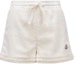 Buy (Women) Moncler White Mid-Rise Drawstring Casual Shorts Relaxed Fit. J10932B00007597NZ034