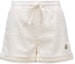 Order (Women) Moncler White Mid-Rise Drawstring Casual Shorts Relaxed Fit. J10932B00007597NZ034