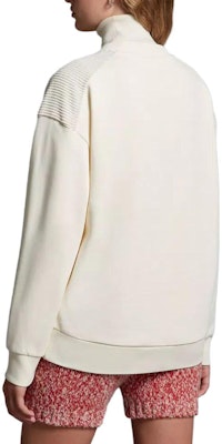 (W) Moncler Putih Mock Neck Slim Fit Sweatshirt Lengan Panjang. I20938G00042899U5034 Shop (W) Moncler Putih Mock Neck Slim Fit Sweatshirt Lengan Panjang. I20938G00042899U5034