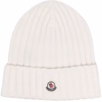 Order (W) Moncler 白色羊毛毛帽附標誌細節. J10933B00008A9327030
