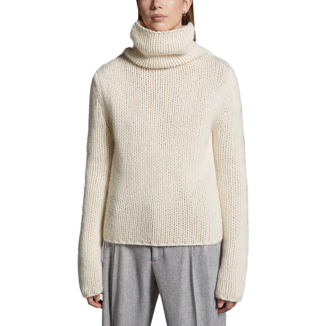 Lookbook (W) 몽클레어 울 & 모헤어 터틀넥 스웨터 화이트 I20939F00022M2024034