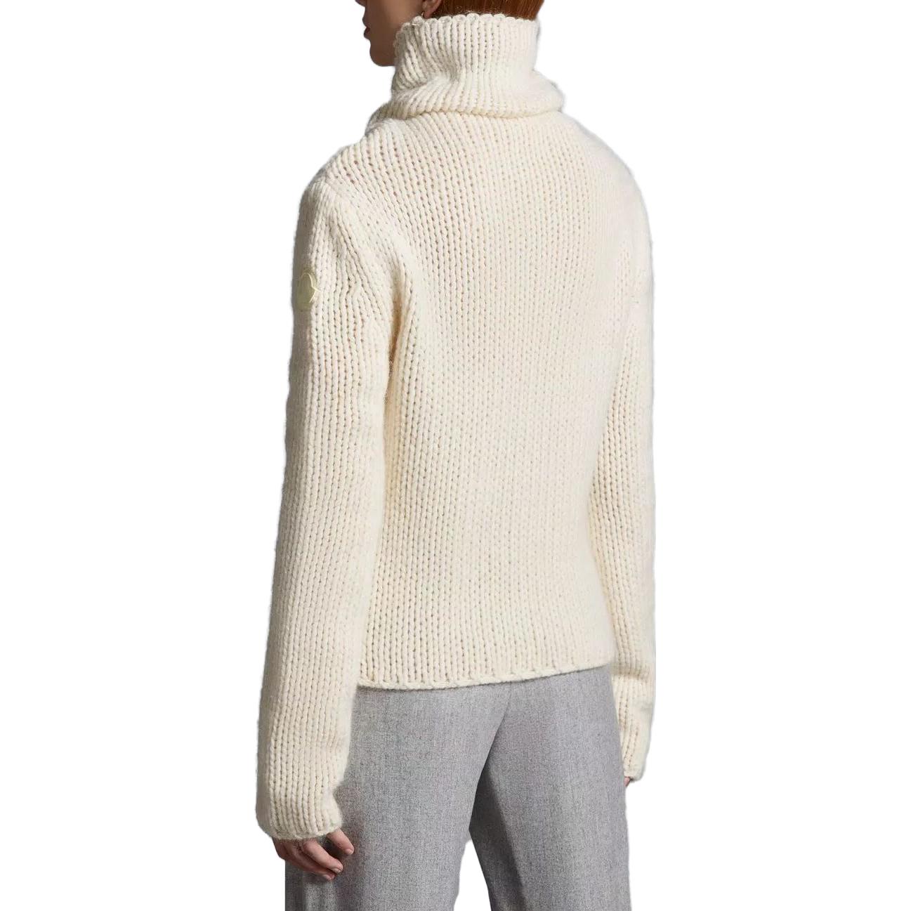 Purchase (W) 몽클레어 울 & 모헤어 터틀넥 스웨터 화이트 I20939F00022M2024034