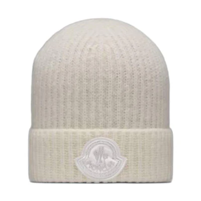(Women) Moncler Wool Nylon Crystal Beanie Hat - Off White. J20933B00072M2739032