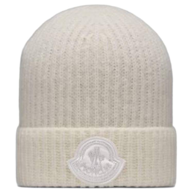 Order (Women) Moncler  Wool Nylon Crystal Beanie Hat - Off White. J20933B00072M2739032