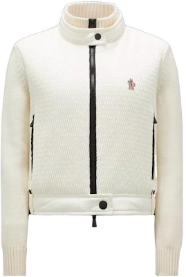 (W) Moncler Kardigan Wol Rits Putih Lengan Panjang Jaket Pendek. 9B00009M1131036 Buy (W) Moncler Kardigan Wol Rits Putih Lengan Panjang Jaket Pendek. 9B00009M1131036