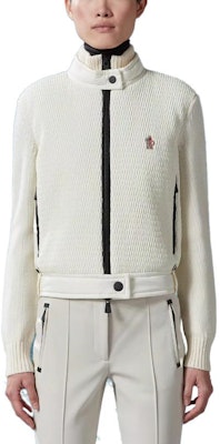 (W) Moncler Kardigan Wol Rits Putih Lengan Panjang Jaket Pendek. 9B00009M1131036 Lookbook (W) Moncler Kardigan Wol Rits Putih Lengan Panjang Jaket Pendek. 9B00009M1131036