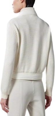 (W) Moncler Kardigan Wol Rits Putih Lengan Panjang Jaket Pendek. 9B00009M1131036 Shop (W) Moncler Kardigan Wol Rits Putih Lengan Panjang Jaket Pendek. 9B00009M1131036