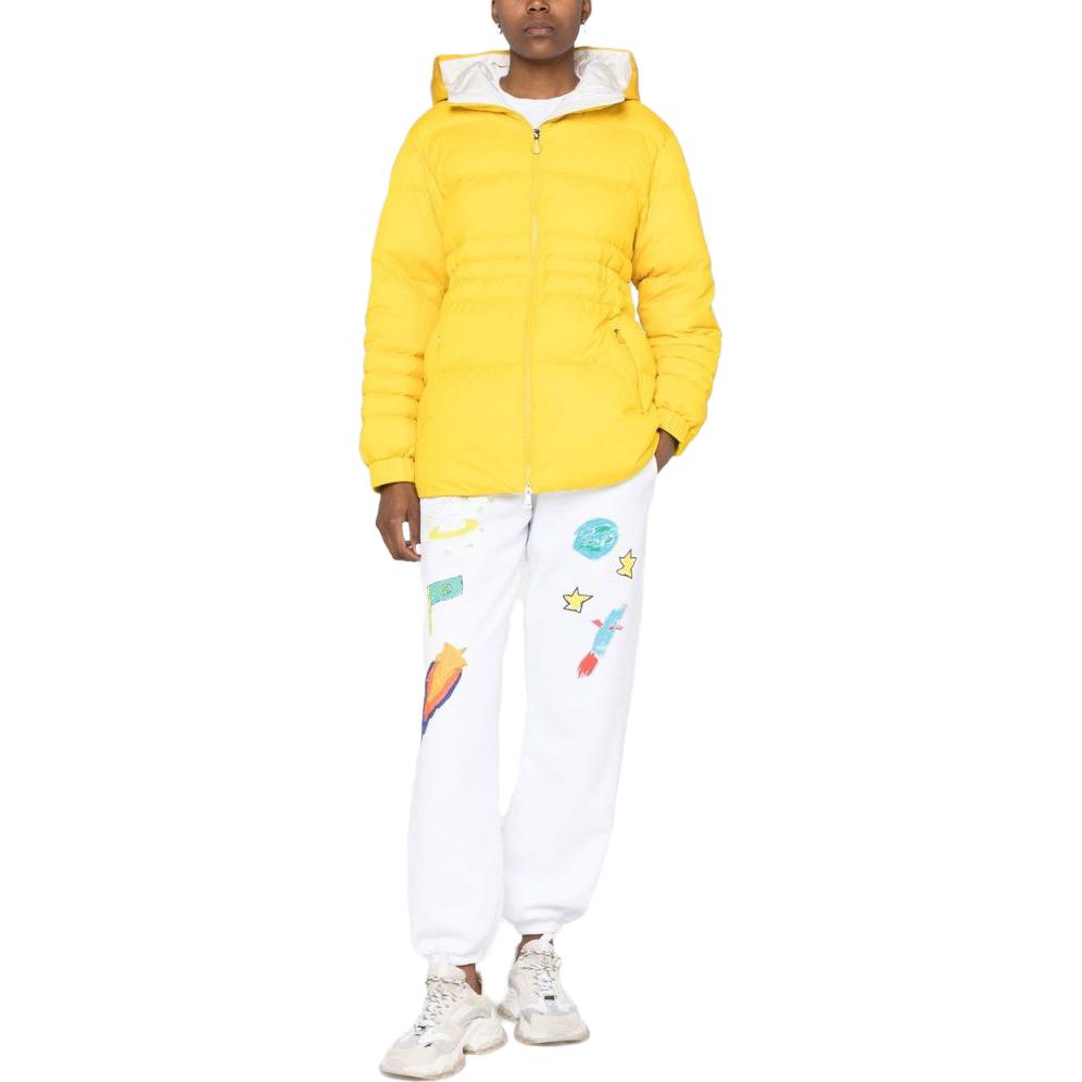 (Women) Moncler  Yellow Solid Color Hooded Long Sleeve Down Jacket. I10931A00002595A2 圖 3