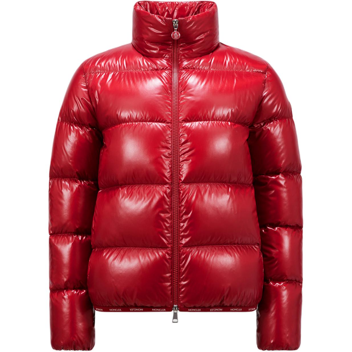 (Women) Moncler Abbadia  Red Short Puffer Jacket with Logo and Glossy Nylon Finish. J20931A000075963V438 圖 2