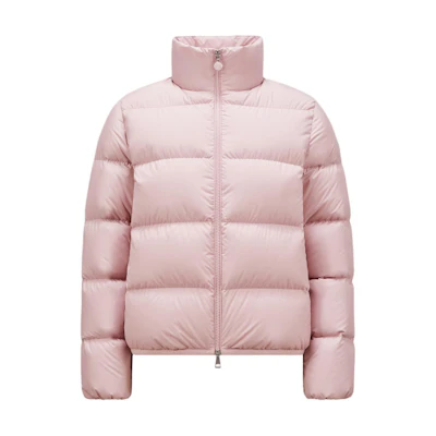 (Women) Moncler Abbadia FW24 Matte Logo Short Down Jacket Light Pink J20931A0000754A8151A
