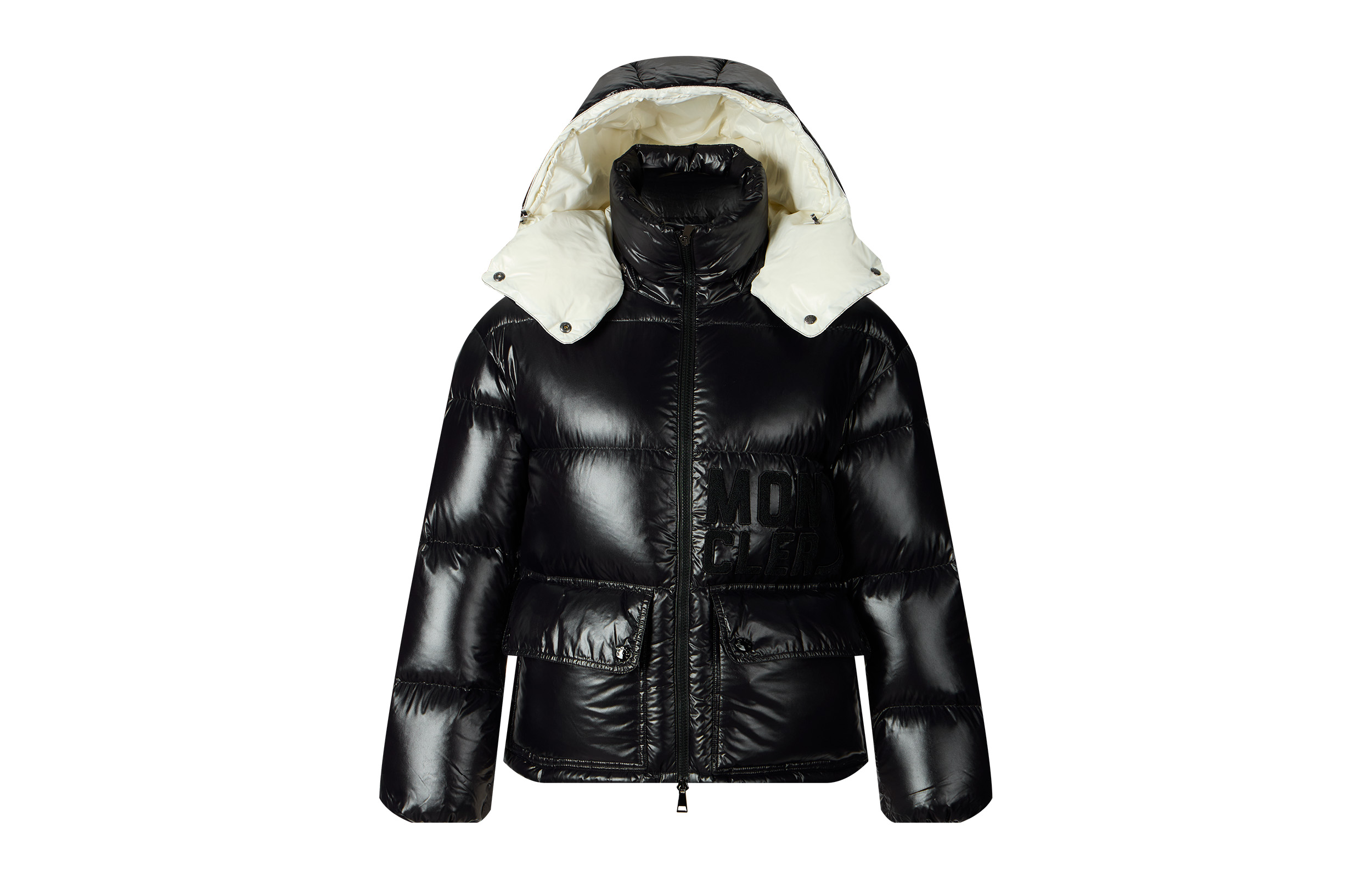 (Women) Moncler Abbaye FW22  Black Short Loose Fit Down Jacket Winter Warmth. H20931A0006368950999