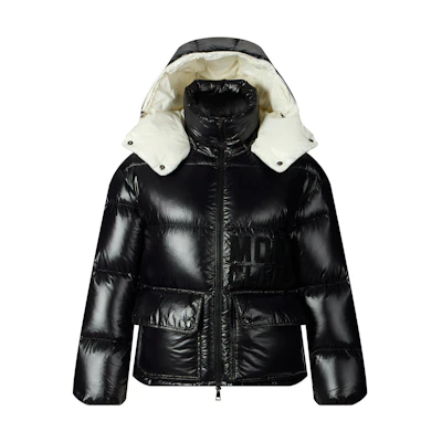 (Women) Moncler Abbaye FW22 Black Short Loose Fit Down Jacket Winter Warmth. H20931A0006368950999