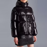 Purchase (W) Jaket Down Moncler Abbaye FW22 Hitam Pendek Longgar, Hangat Musim Dingin. H20931A0006368950999
