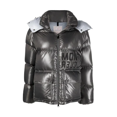 (Women) Moncler Abbaye SS22 Hooded Down Jacket Dark Grey Winterwear. H20931A0006368950921