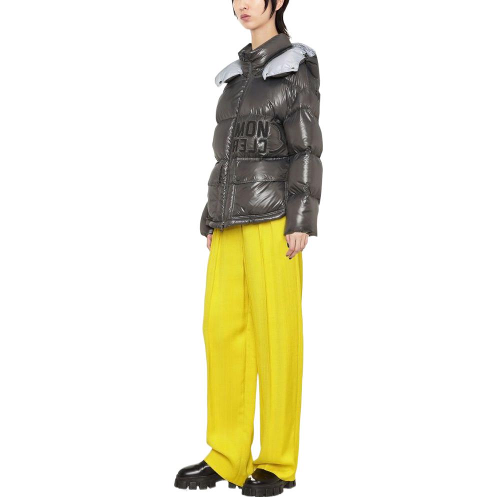 (Women) Moncler Abbaye SS22  Hooded Down Jacket Dark Grey Winterwear. H20931A0006368950921 圖 6