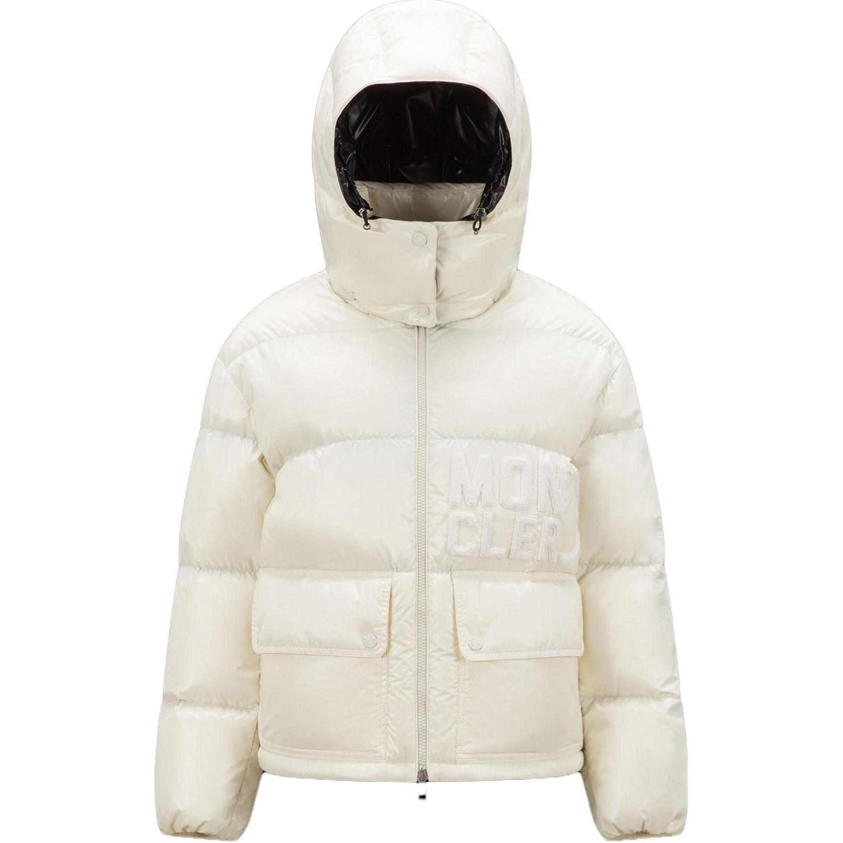 (Women) Moncler Abbaye SS23  White Fitted Long Sleeve Down Jacket 1A000395963V034