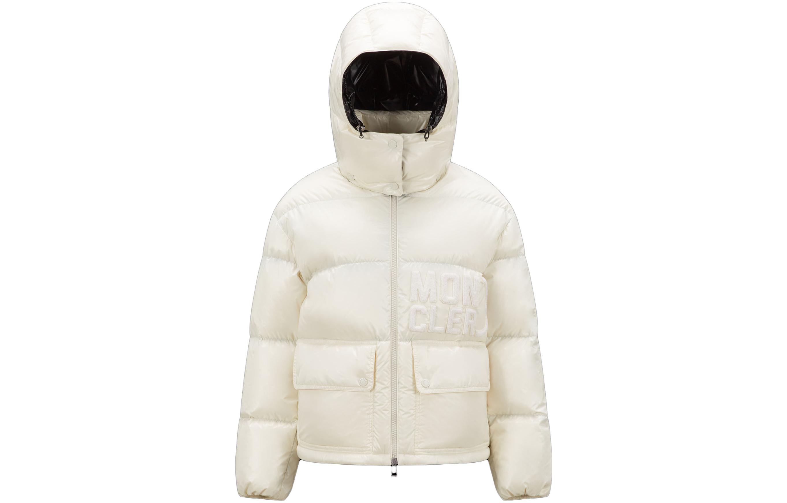 (Women) Moncler Abbaye SS23  White Fitted Long Sleeve Down Jacket 1A000395963V034 圖 2
