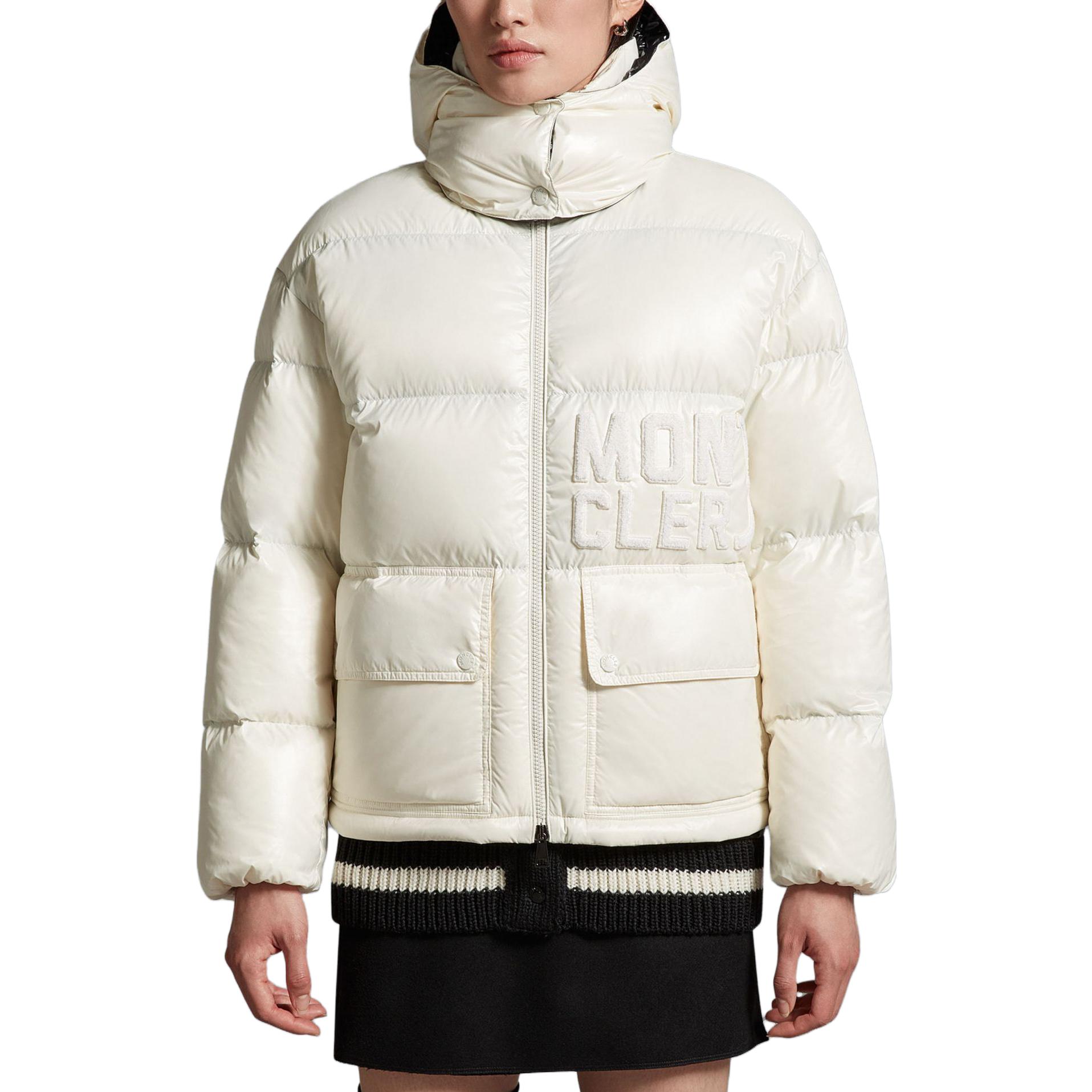 (Women) Moncler Abbaye SS23  White Fitted Long Sleeve Down Jacket 1A000395963V034 圖 3