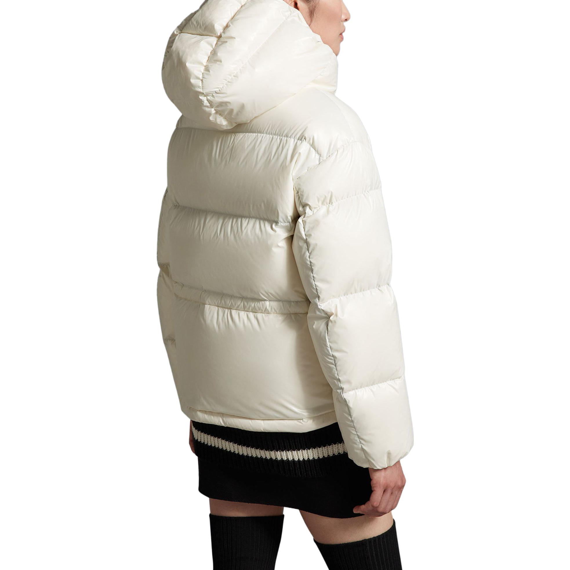 (Women) Moncler Abbaye SS23  White Fitted Long Sleeve Down Jacket 1A000395963V034 圖 4