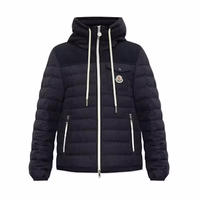 (Women) Moncler Acamante Navy Blue Hooded Down Jacket J10931A0001354A81778