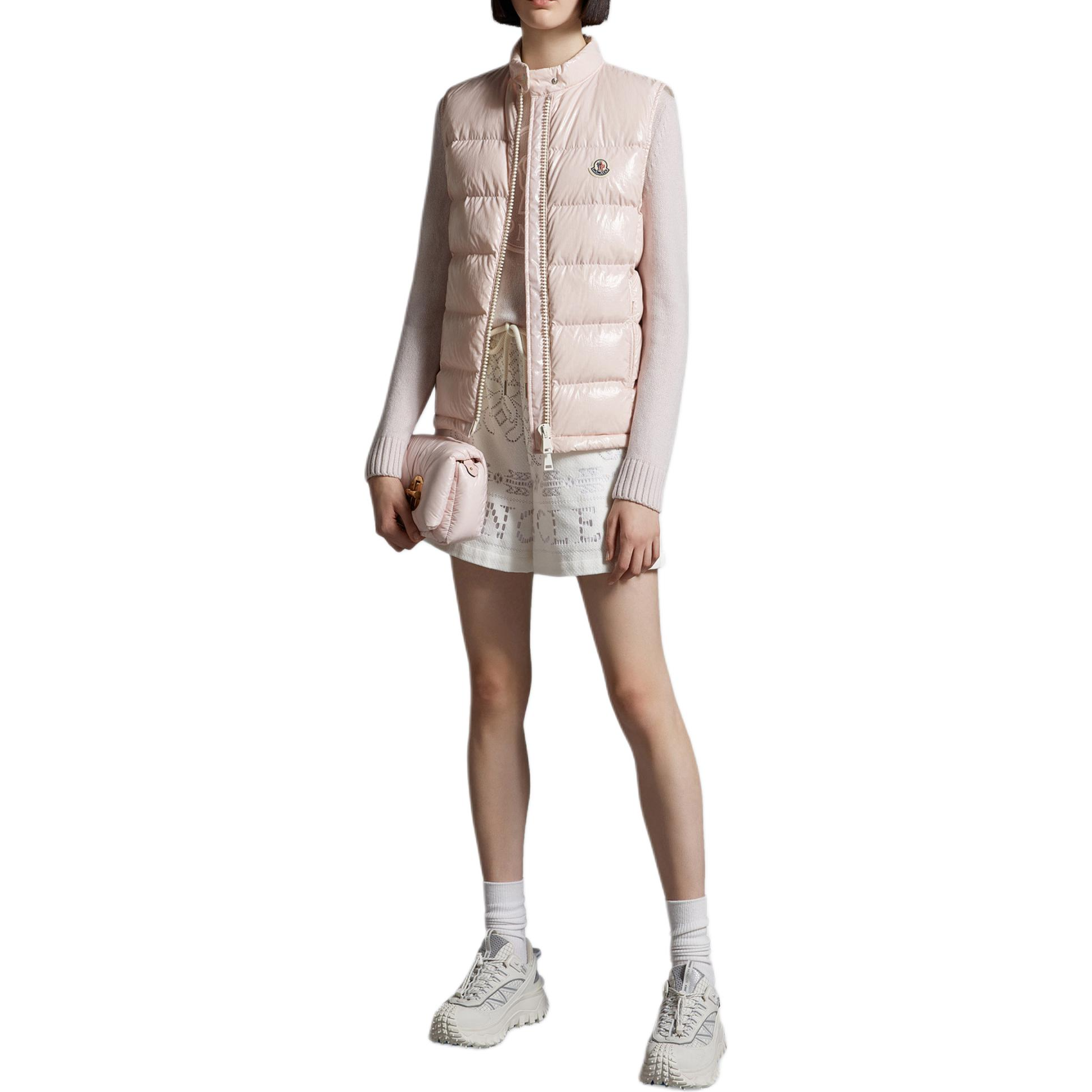 (Women) Moncler ALCIBIA  Pink Sleeveless Down Jacket with Logo and Zip Closure. J10931A00066597EU519 圖 3