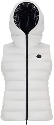 (Women) Moncler ALITERSE Slim Fit Hooded Zipper Down Vest Grey J10931A00022595FK90D Buy (Women) Moncler ALITERSE Slim Fit Hooded Zipper Down Vest Grey J10931A00022595FK90D