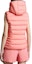 Shop (Women) Moncler ALITERSE SS24 Pink Down Hooded Zip Vest. J10931A00022595FK416