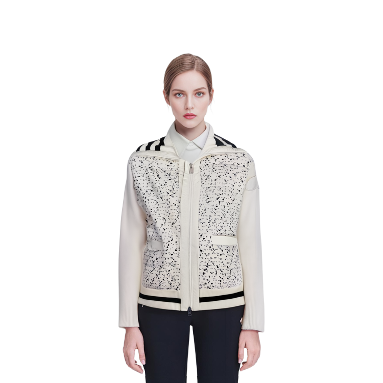 (Women) Moncler All-Over Print  Down Jacket White I20939B00002M1241 圖 6