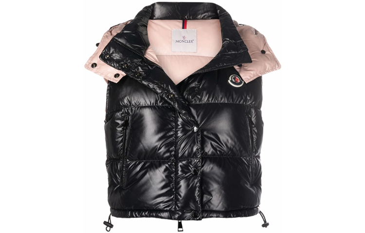 (Women) Moncler Alpiste Black Detachable Hood Casual Vest 1A0005768950ALPISTE999