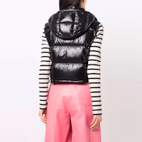 Shop (W) Moncler Alpiste 黑色可拆帽休閒背心 1A0005768950ALPISTE999