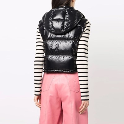 (Women) Moncler Alpiste Black Detachable Hood Casual Vest 1A0005768950ALPISTE999 Shop (Women) Moncler Alpiste Black Detachable Hood Casual Vest 1A0005768950ALPISTE999