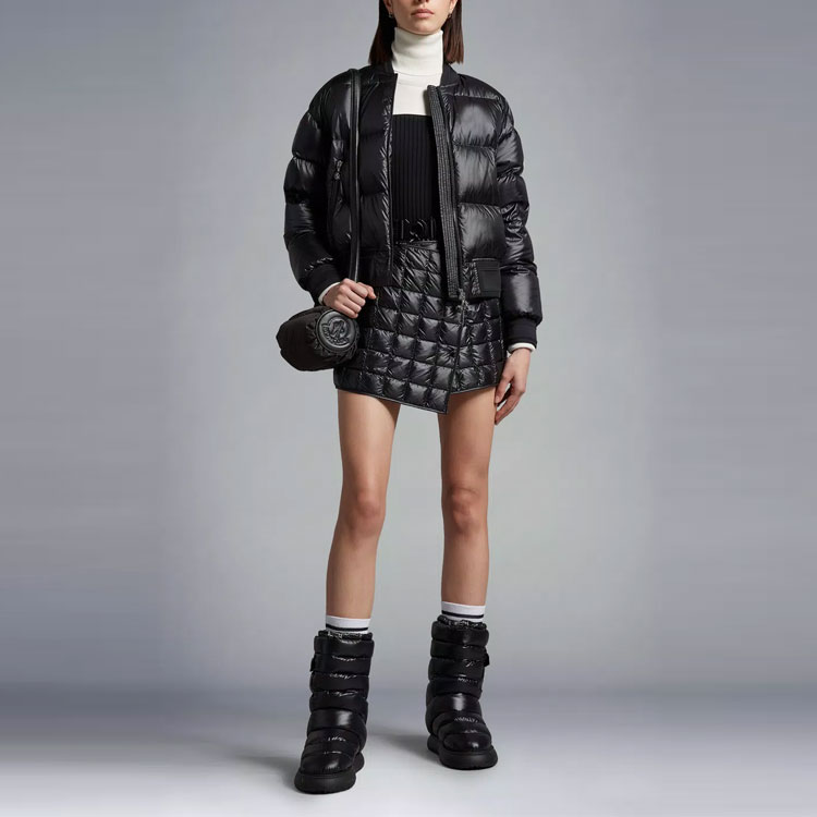 (Women) Moncler Aminia SS23  Black Quilted Stand Collar Zip Down Jacket. I10931A00005595ZZ999 圖 3