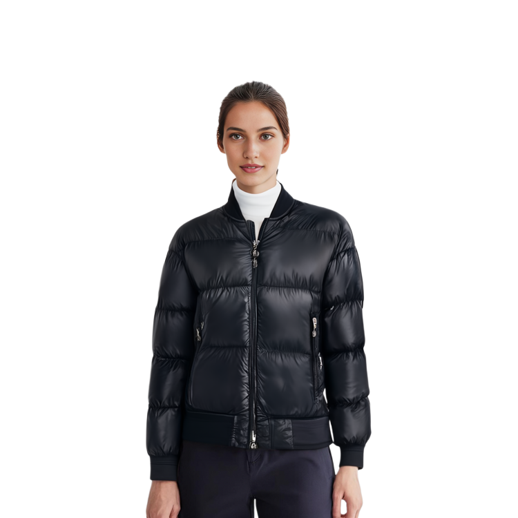 (Women) Moncler Aminia SS23  Black Quilted Stand Collar Zip Down Jacket. I10931A00005595ZZ999 圖 6