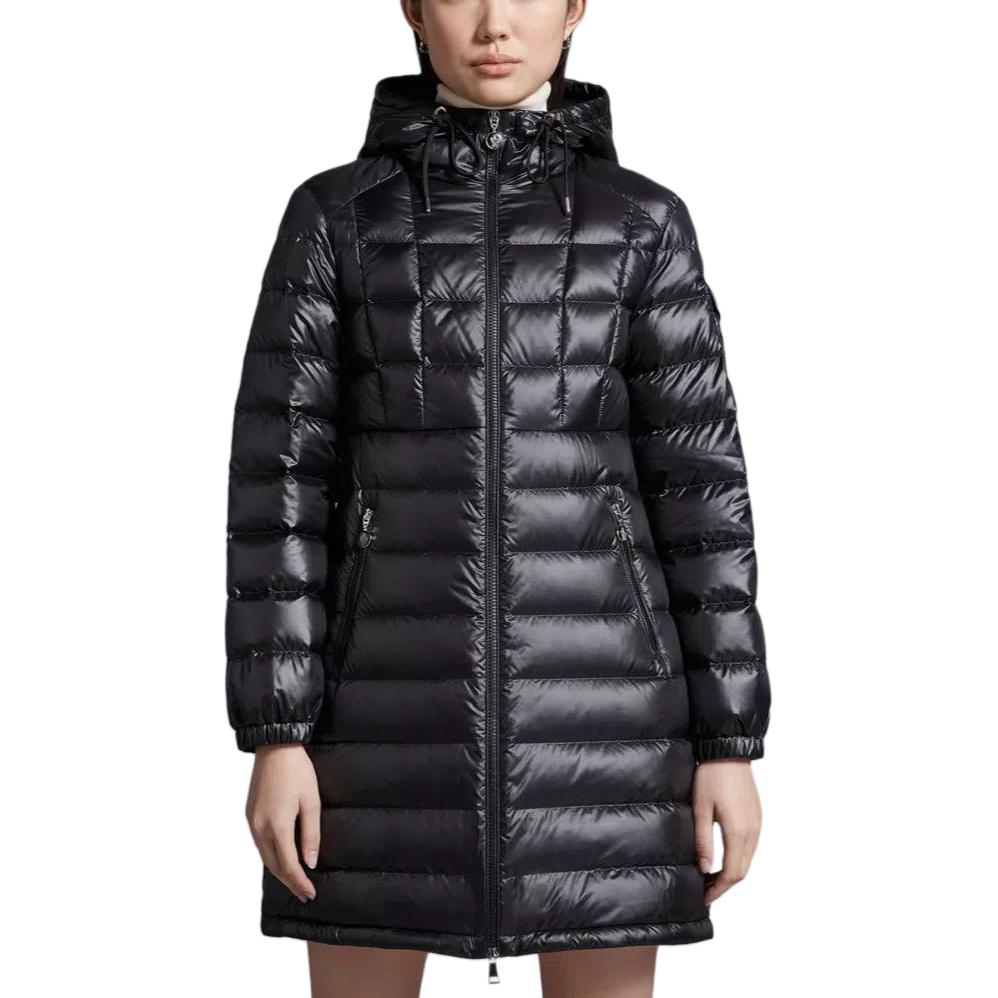 Lookbook (W) モンクレール アミントレ ランジ ダウンジャケット フード付き ミドル丈 ブラック J10931A00007595ZZ999
