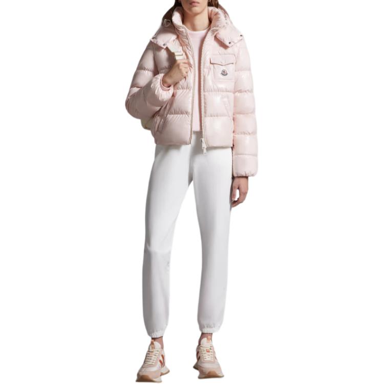 (Women) Moncler Andro Series SS25  Pink Short Down Jacket with Logo Hood. K10931A00078597EU519 圖 3
