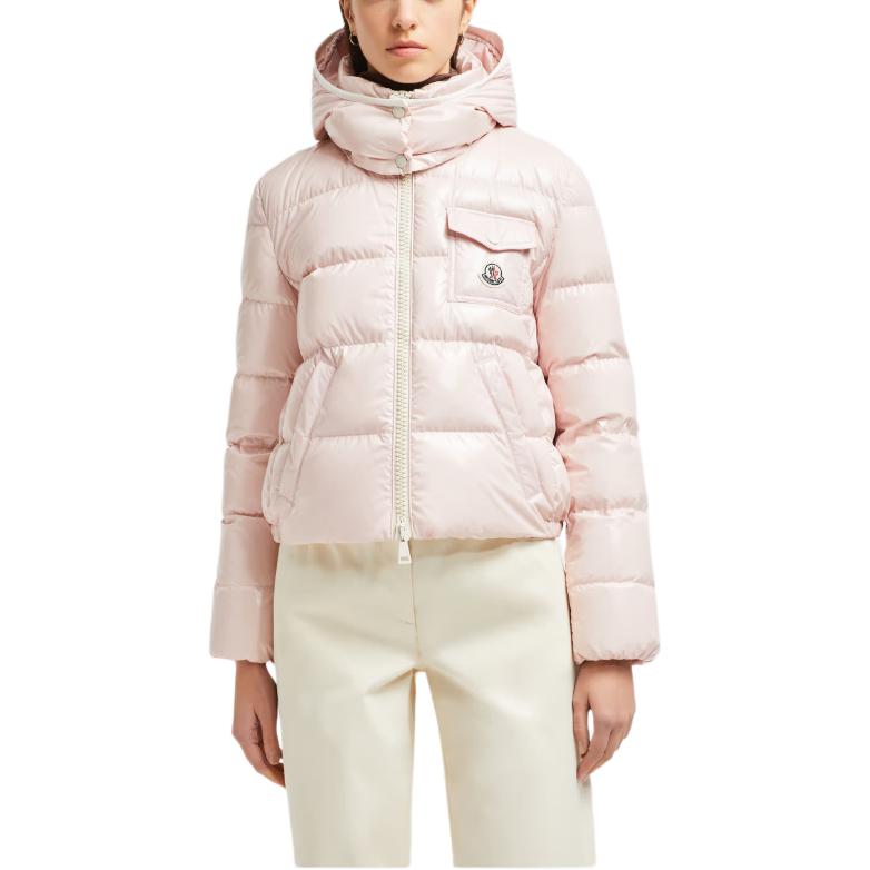 (Women) Moncler Andro Series SS25  Pink Short Down Jacket with Logo Hood. K10931A00078597EU519 圖 6