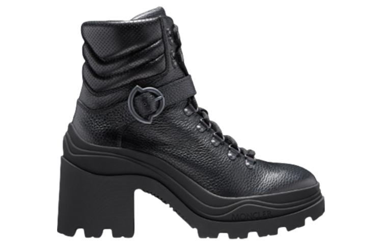 (W) Moncler Ankle Boot 'Black Leather Lace-Up' 圖 2