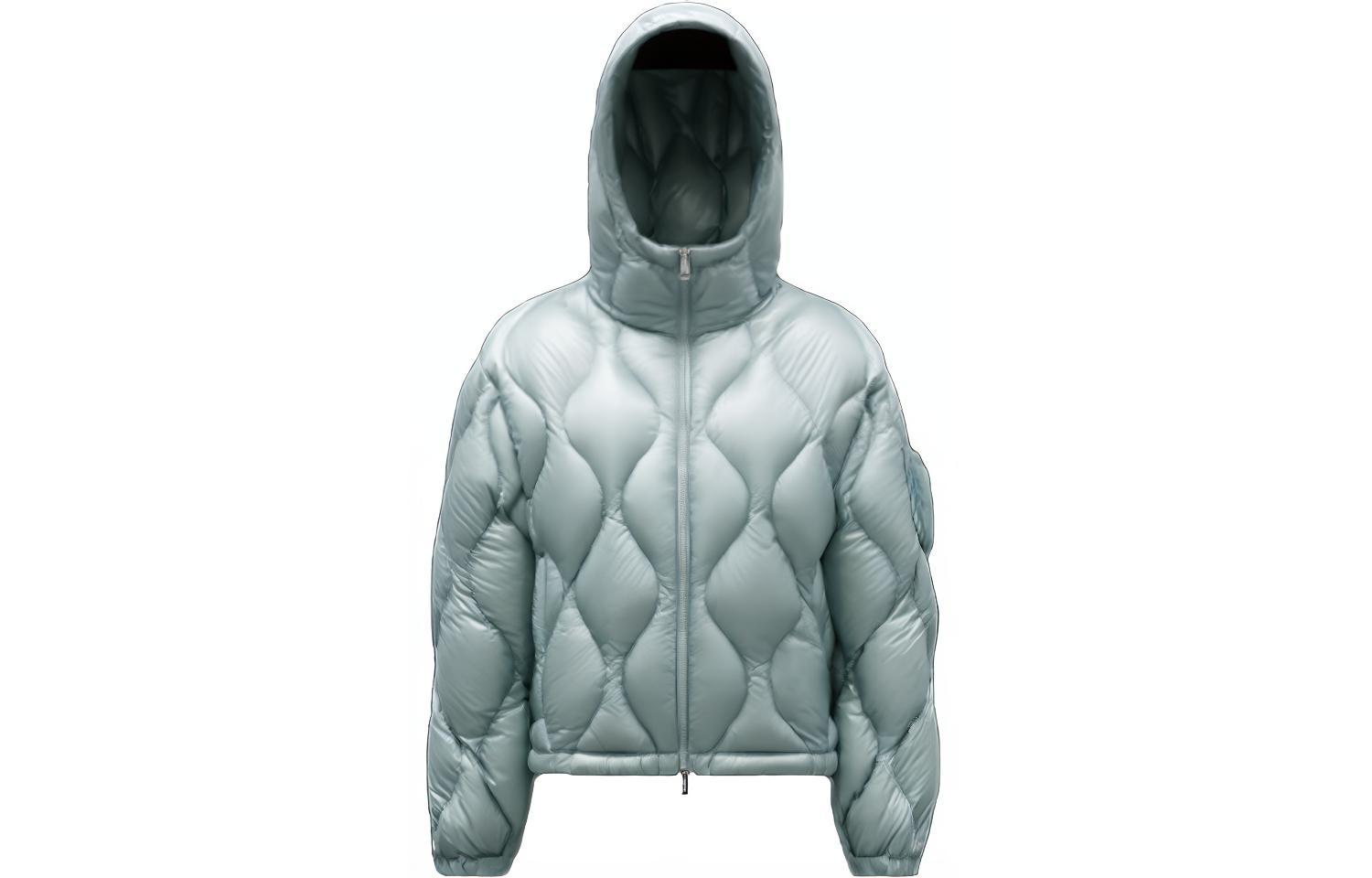 (Women) Moncler Anthon FW22  Short Down Jacket Ice Castle Blue. H20931A00019595B171U