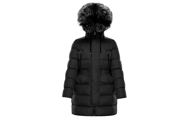 (Women) Moncler Aphroti Black Hooded Down Jacket for Ski Season 0931B51002C0059999