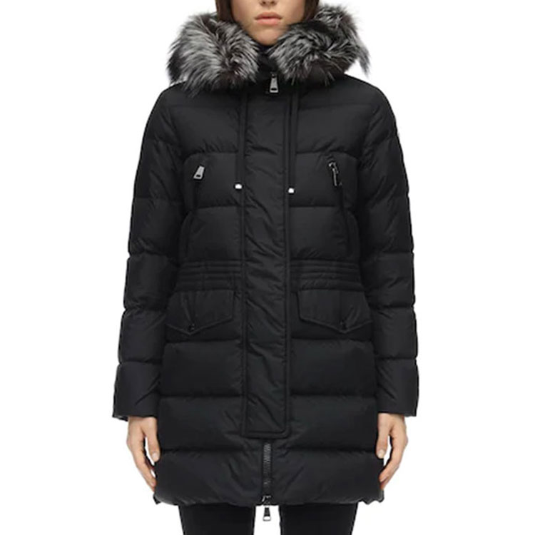 (Women) Moncler Aphroti Black Hooded Down Jacket for Ski Season 0931B51002C0059999 圖 4
