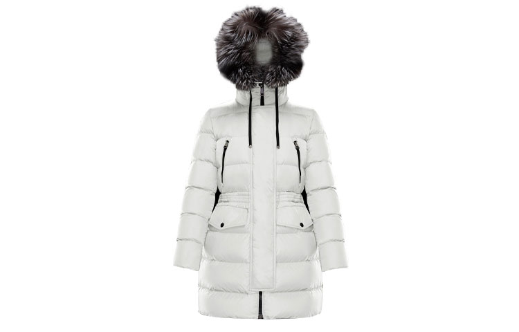 Order (W) Moncler Aphroti 經典中長款連帽羽絨外套 白色冬季款 0931B51002C0059034