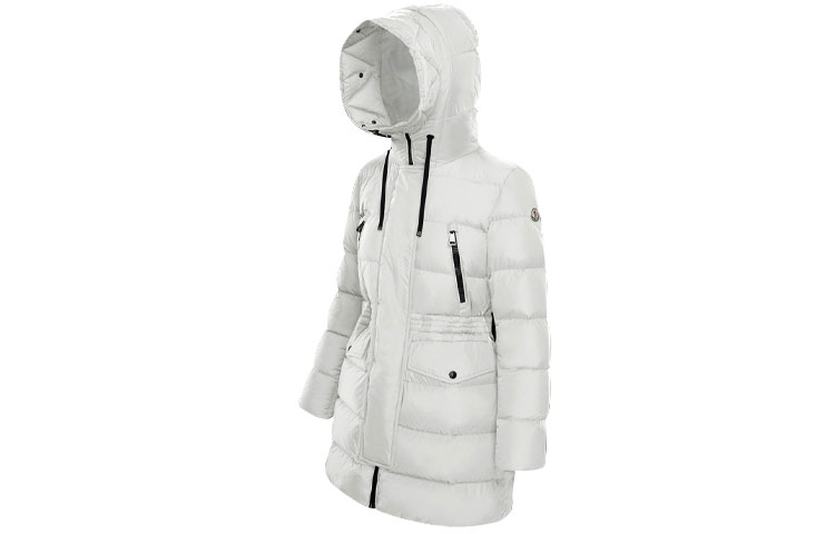 Lookbook (W) Moncler Aphroti 經典中長款連帽羽絨外套 白色冬季款 0931B51002C0059034