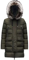 (Women) Moncler Aphroti Down Jacket with Detachable Fur Collar - Army Green. G20931B51002C0059831 (Women) Moncler Aphroti Down Jacket with Detachable Fur Collar - Army Green. G20931B51002C0059831