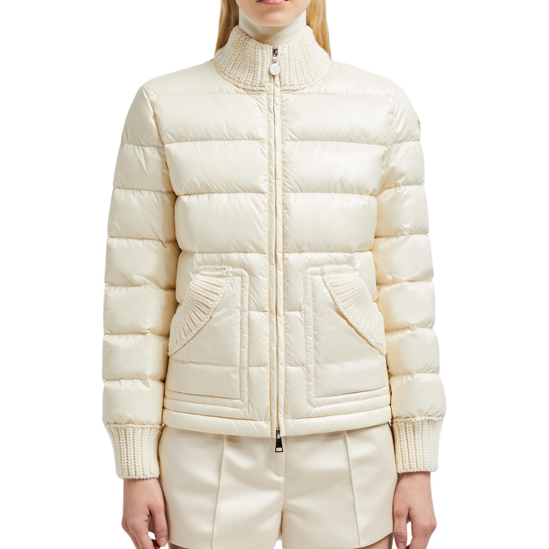 (Women) Moncler Arcelot FW24  Short Waterproof Nylon Down Jacket Beige. J20931A000155963V070 圖 3