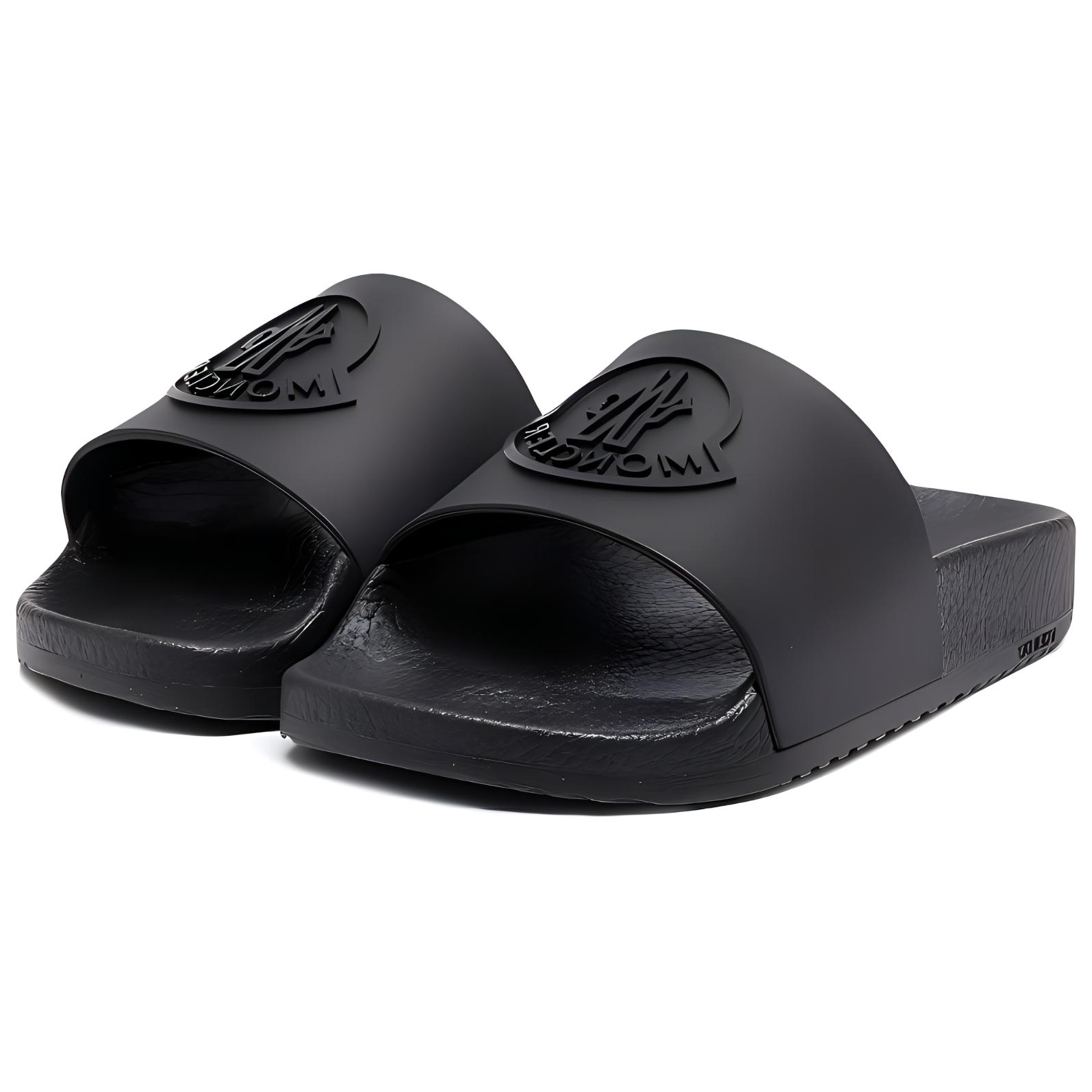 (Women) Moncler Ariel 'Black Open-Toe Fashion Slide' 4C70100M1894999
