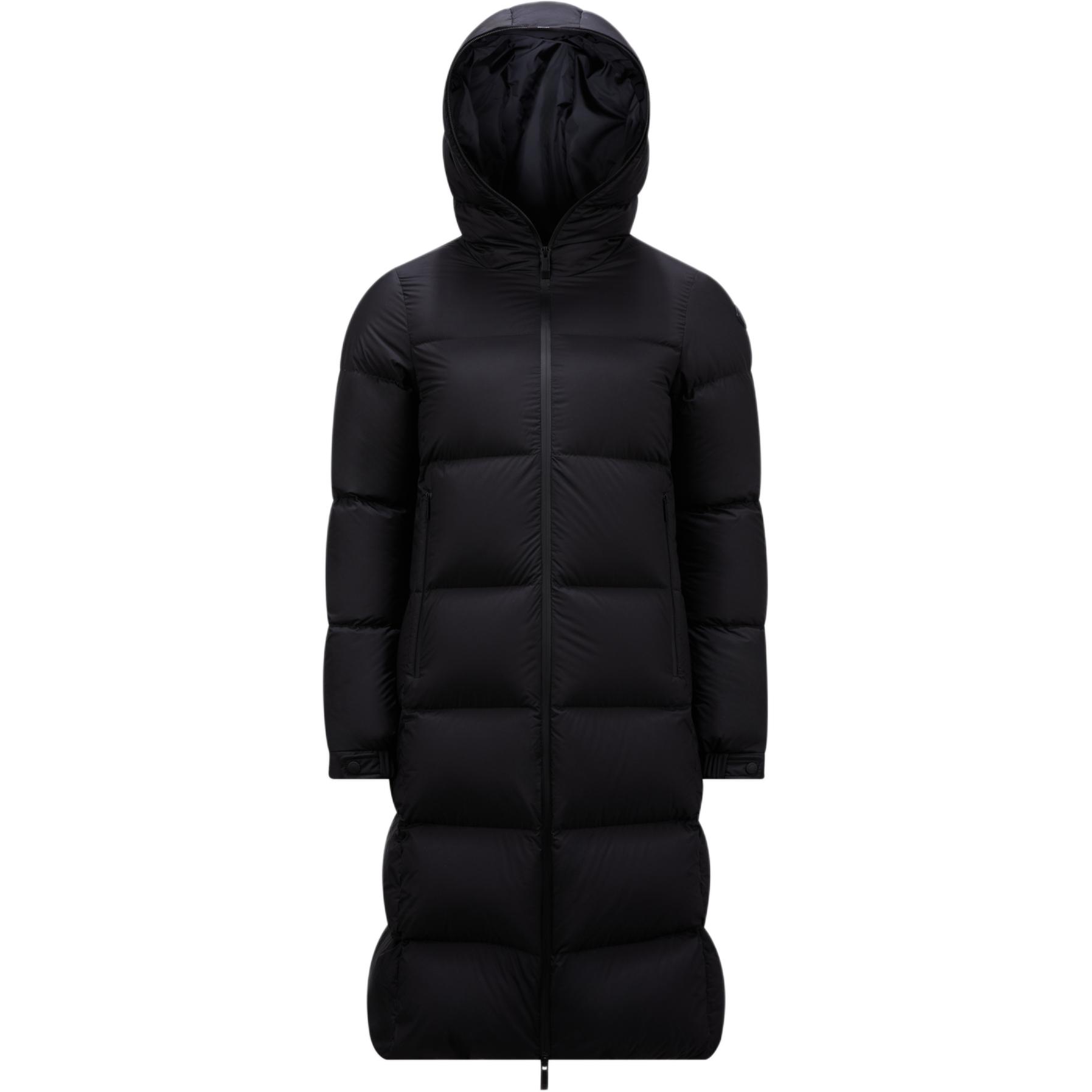 (Women) Moncler Arredoun FW24  Long Waterproof Hooded Down Jacket Black J20931C00004596K7999