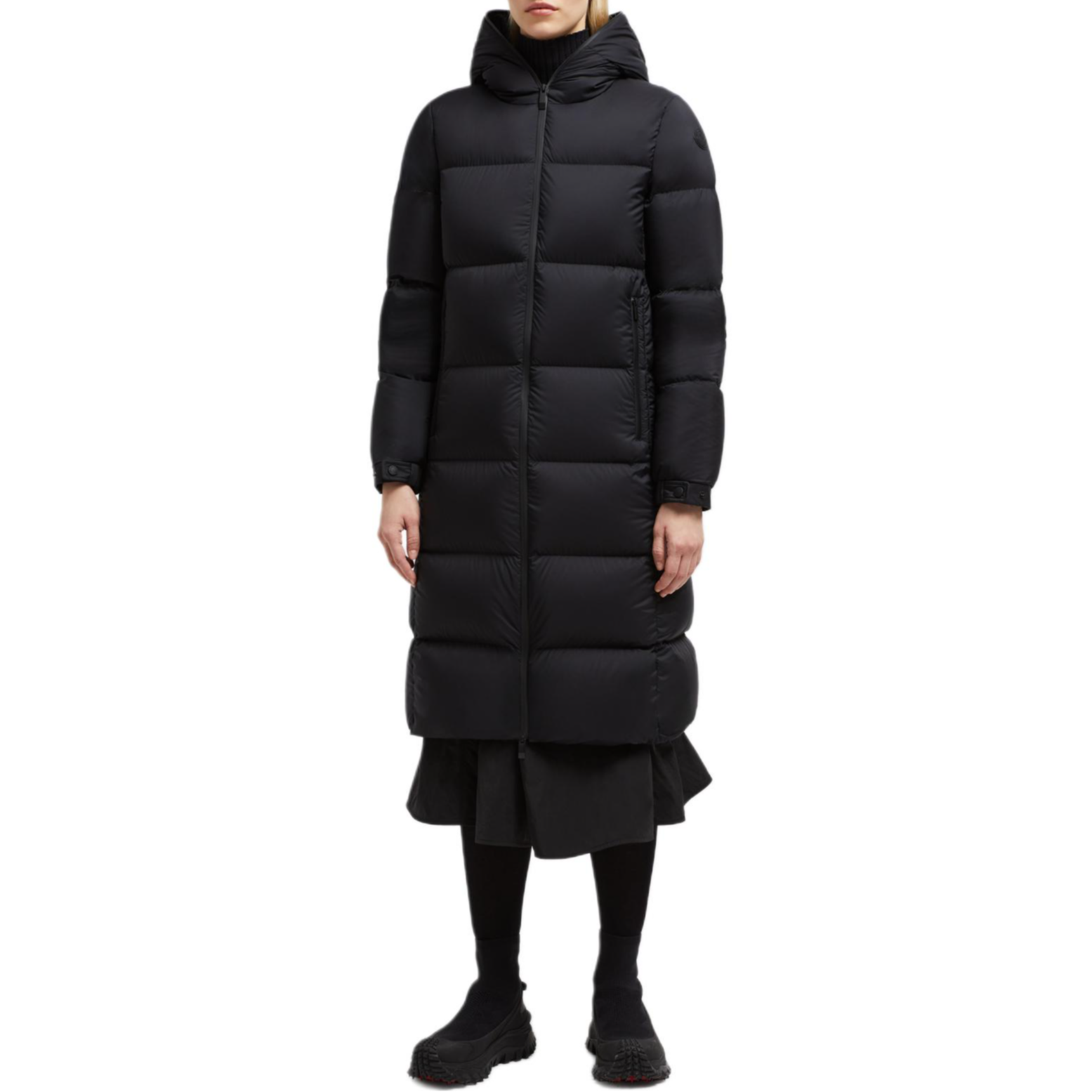 (Women) Moncler Arredoun FW24  Long Waterproof Hooded Down Jacket Black J20931C00004596K7999 圖 3