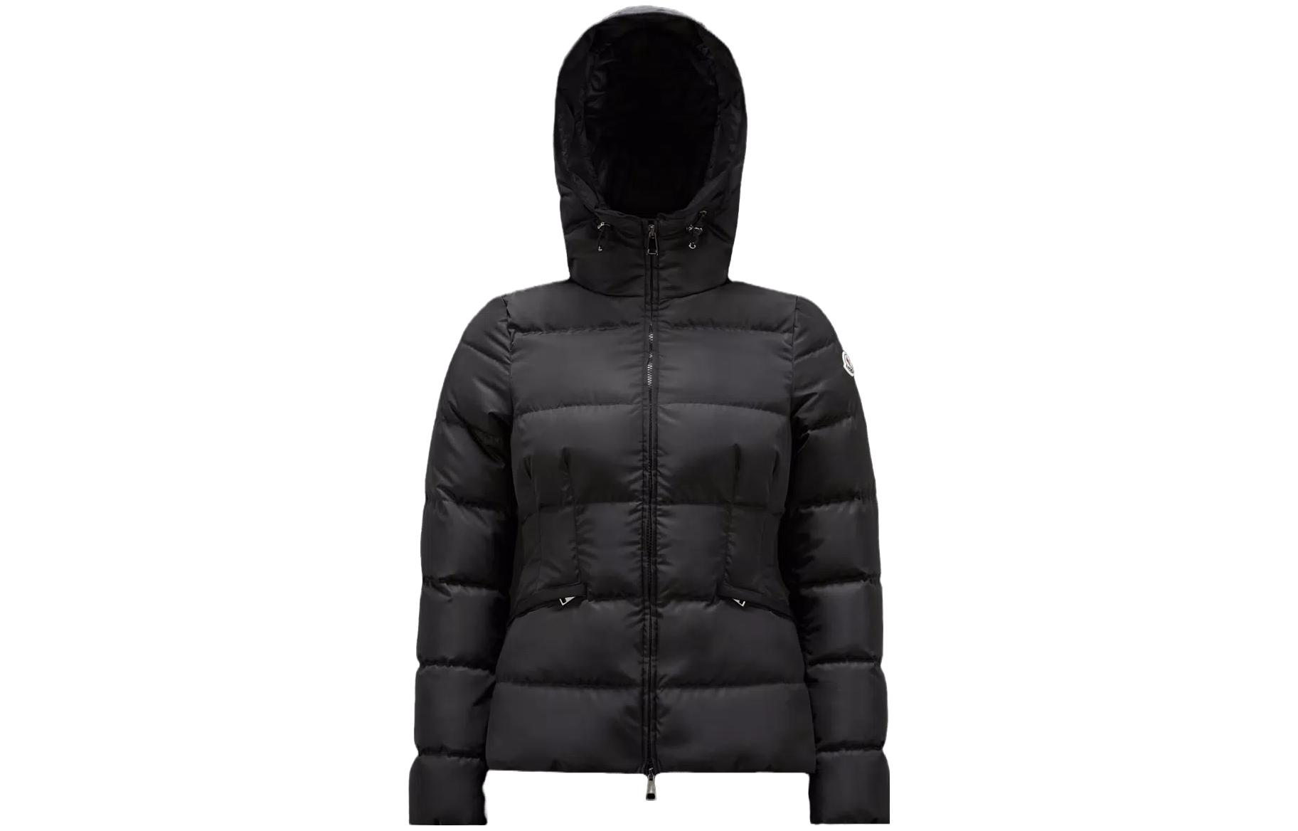 Order (W) Moncler Avoce Chaqueta Negra Corta con Capucha y Relleno de Plumón. I20931A00075539ZD999