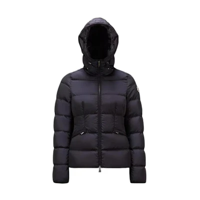 (Women) Moncler Avoce Navy Blue Long Sleeve Zip-Up Hooded Down Jacket. I20931A00075539ZD778